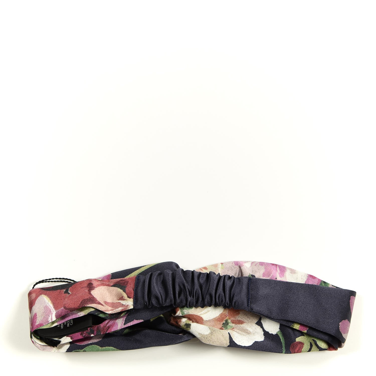 Gucci Silk Blooms Print Duchesse Headband Navy 2 of 4