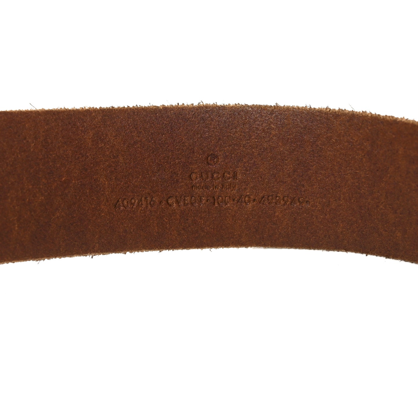 Faded Calfskin Double G 100 40 Belt 100 40 Cuir