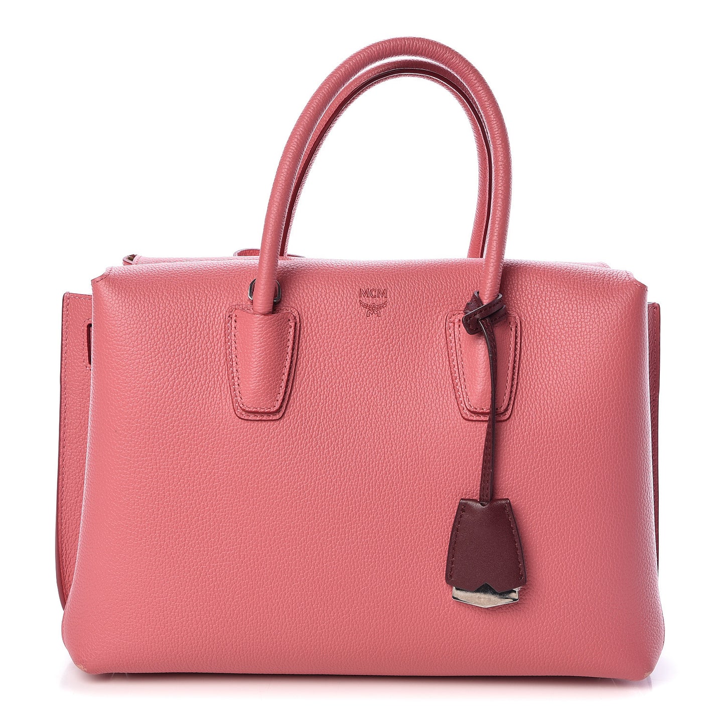 Grained Calfskin Medium Milla Tote Pink