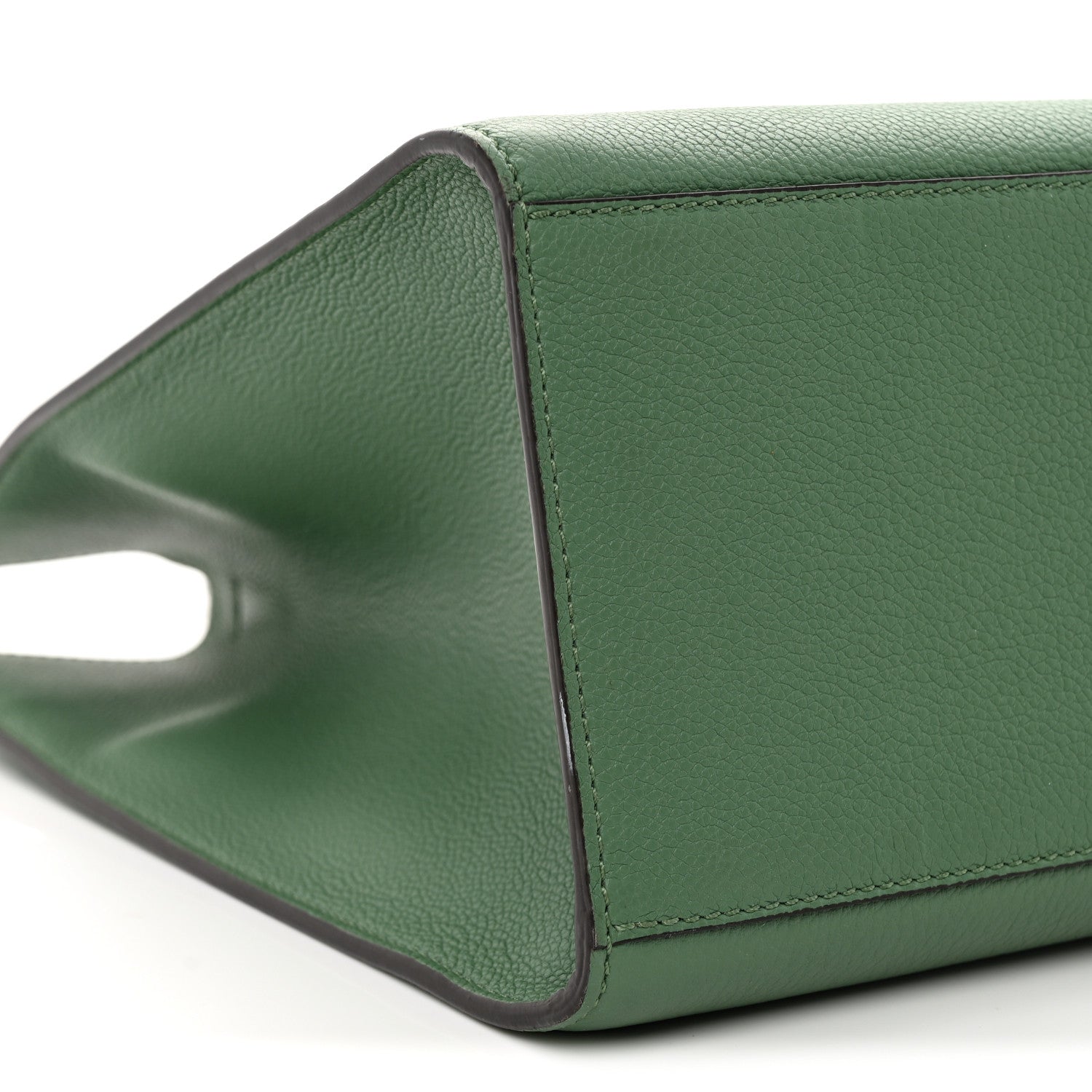 Fendi Vitello Cher Plexiglass Logo Debossed Medium Fendi Sunshine Shopper Tote Verde Islanda 9 of 11