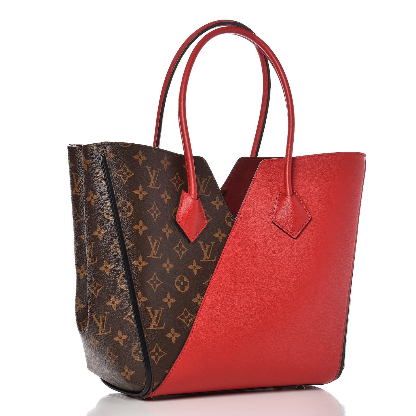 Calfskin Monogram Kimono Tote Cherry