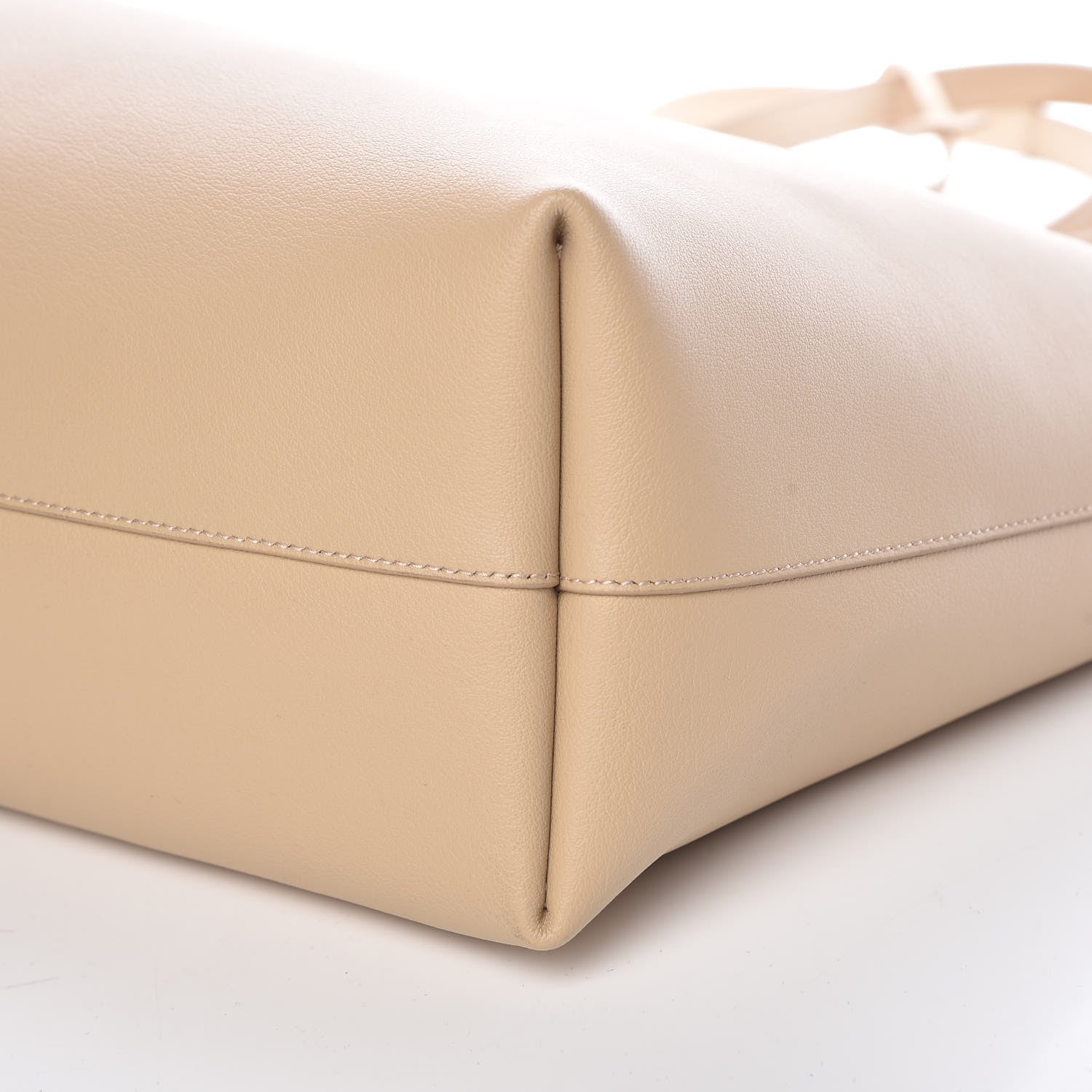 Saint Laurent Calfskin Large Shopping Tote Natural 11 of 11