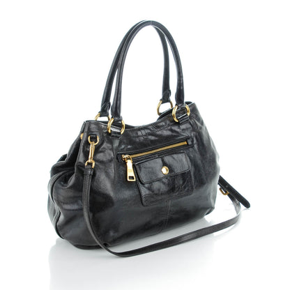 Prada Vitello Shine Shoulder Bag Zaffiro 3 of 8