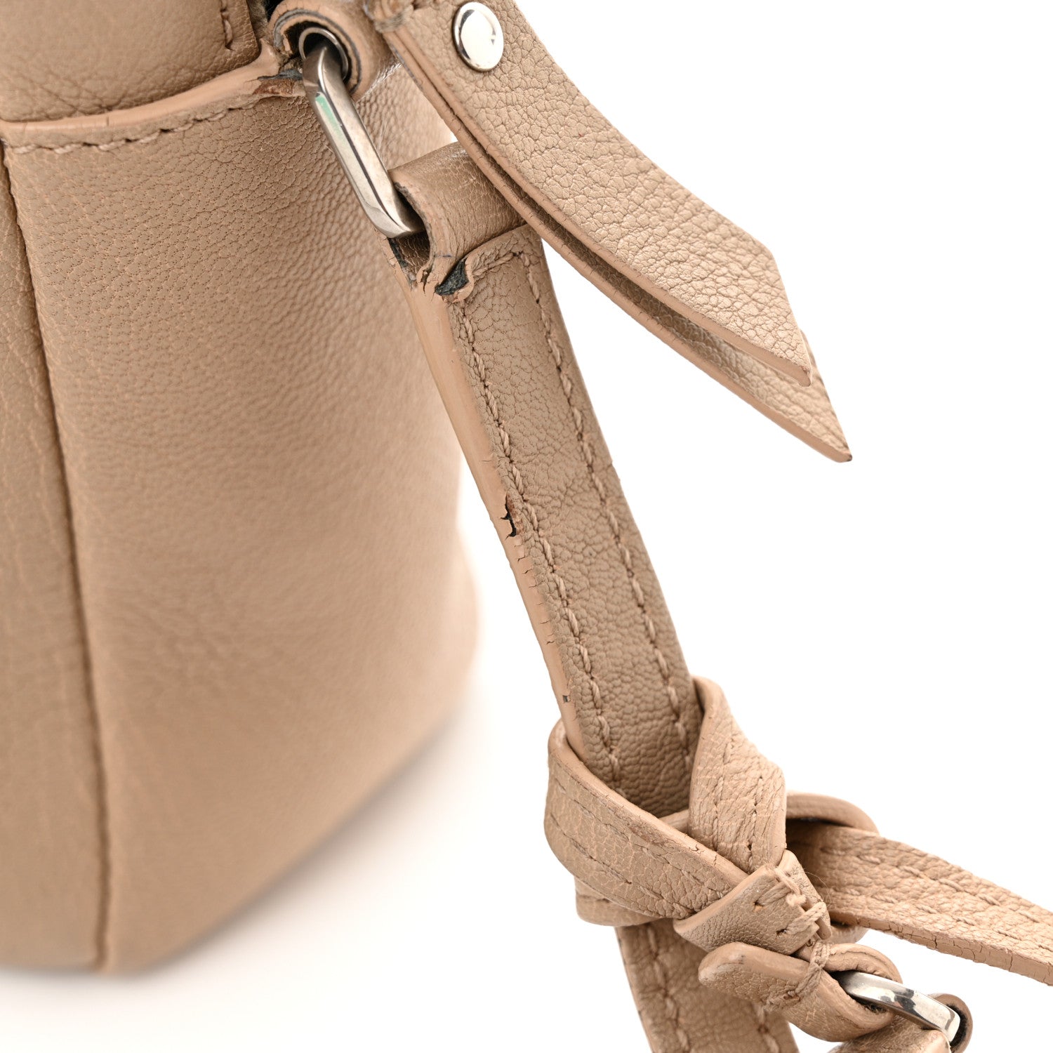 Saint Laurent Lambskin Monogram Small Lou Camera Bag Dark Beige 20 of 21