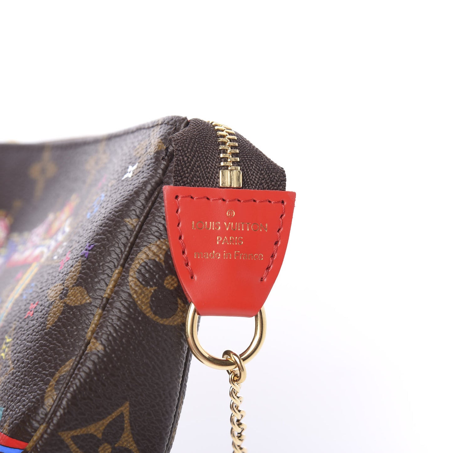 Monogram 2020 Christmas Animation Bumper Cars Mini Pochette Accessories Coquelicot