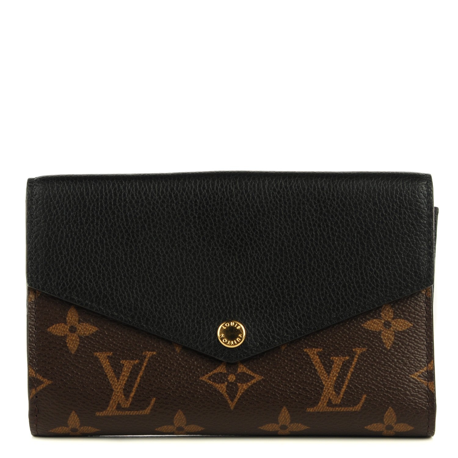 Louis Vuitton Monogram Pallas Compact Wallet Black 1 of 7