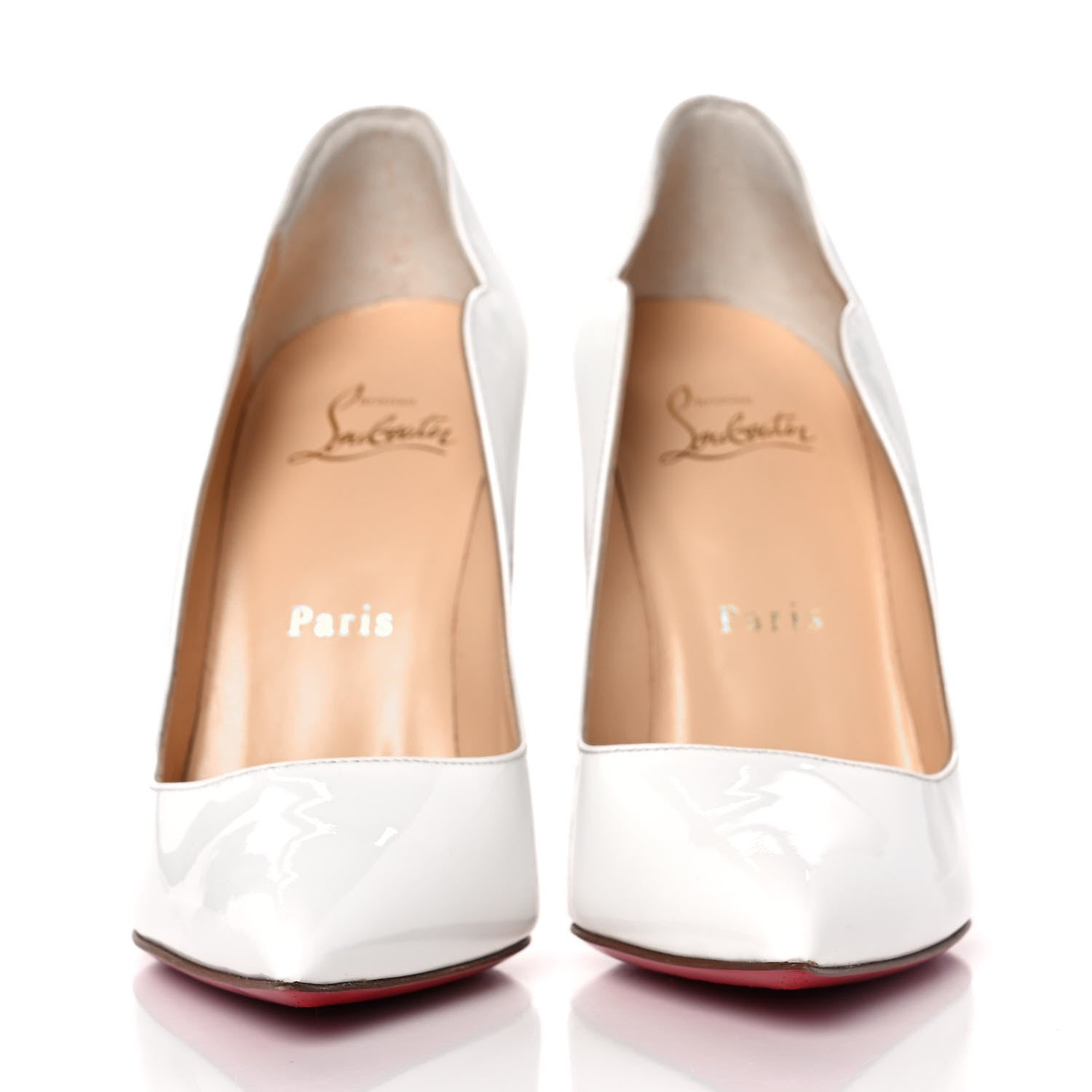 Christian Louboutin Patent Hot Chick 100 Pumps 36 White 2 of 7