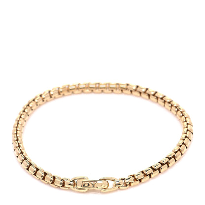 David Yurman 18K Yellow Gold 4mm Bel Aire Chain Bracelet 3 of 6