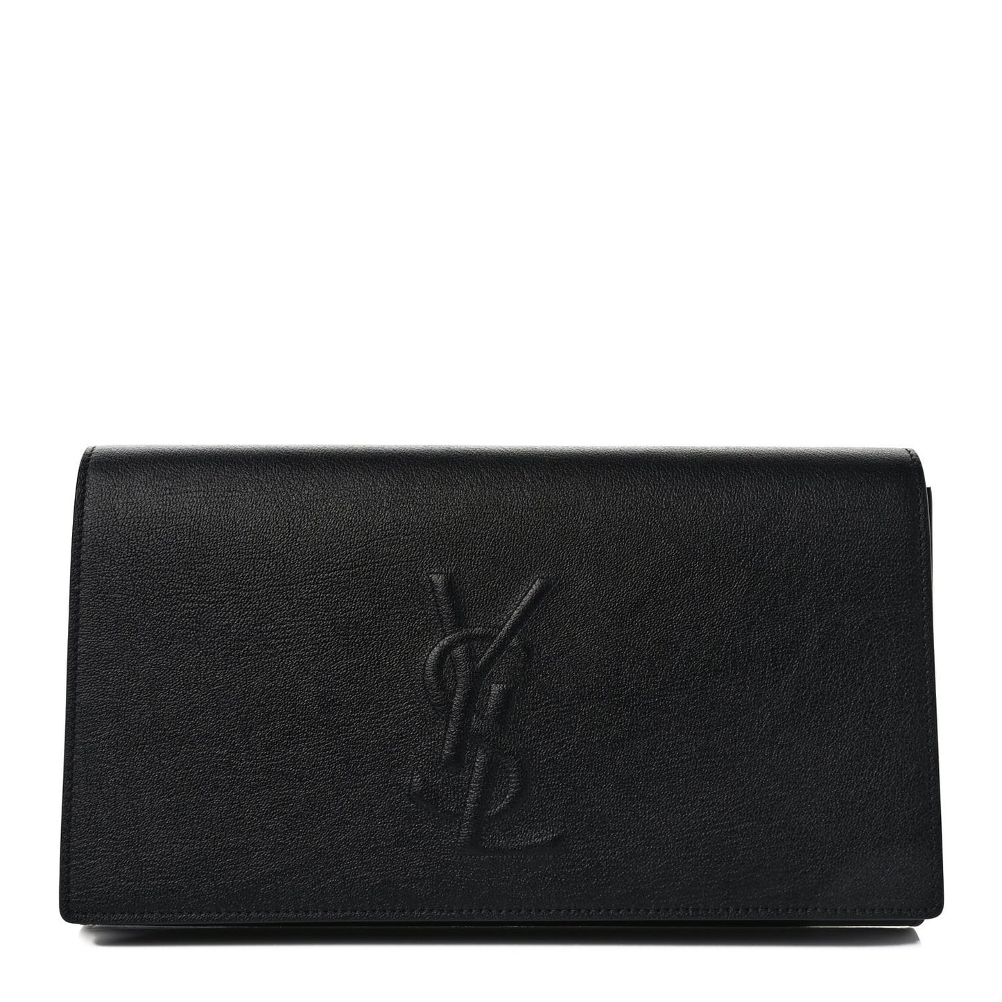 Calfskin Monogram Large Belle De Jour Clutch Black