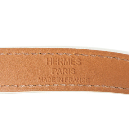 Hermes Epsom Kelly Double Tour Bracelet S White 5 of 7