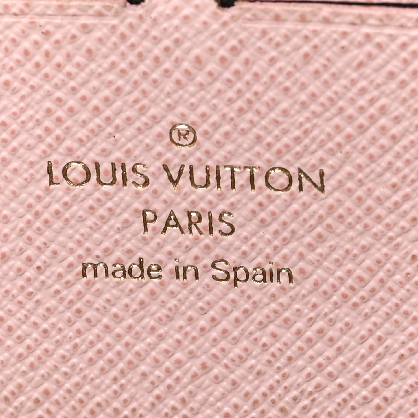 Monogram Clemence Wallet Rose Ballerine