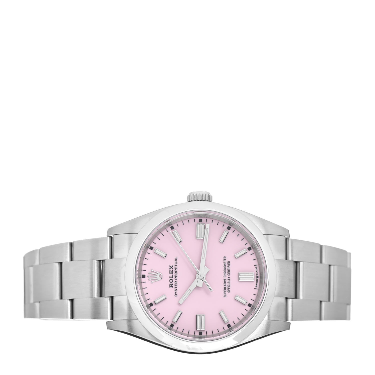 Rolex Stainless Steel 36mm Oyster Perpetual Watch Candy Pink 126000 2 of 4