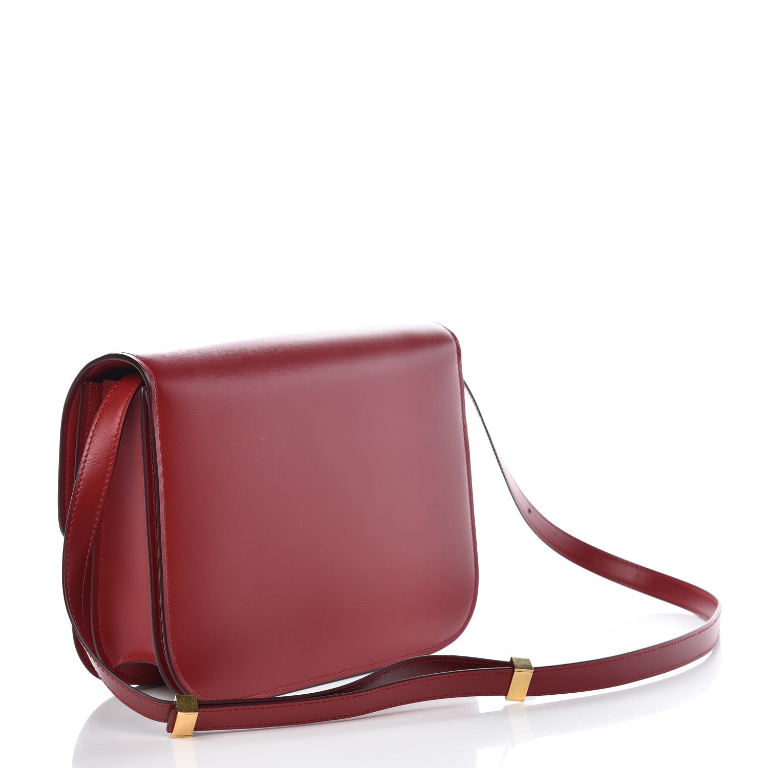 Celine Box Calfskin Medium Classic Box Flap Bag Red 3 of 8