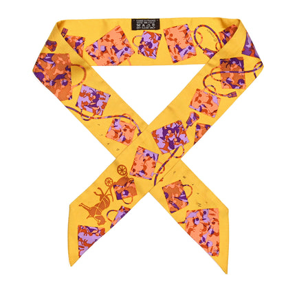 Hermes Silk Kelly En Caleche Twilly 1 of 6