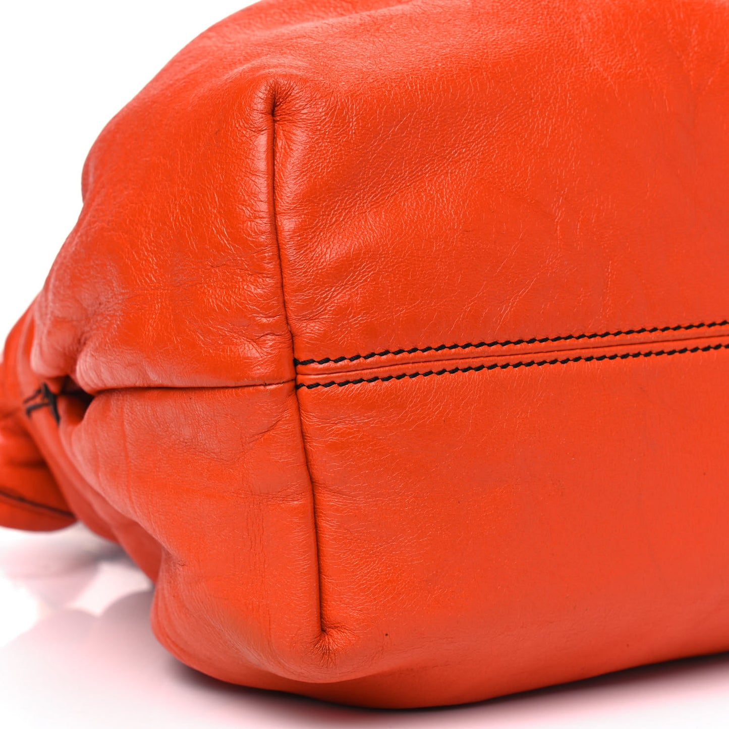 Calfskin Large Chef Shopper Tote Orange