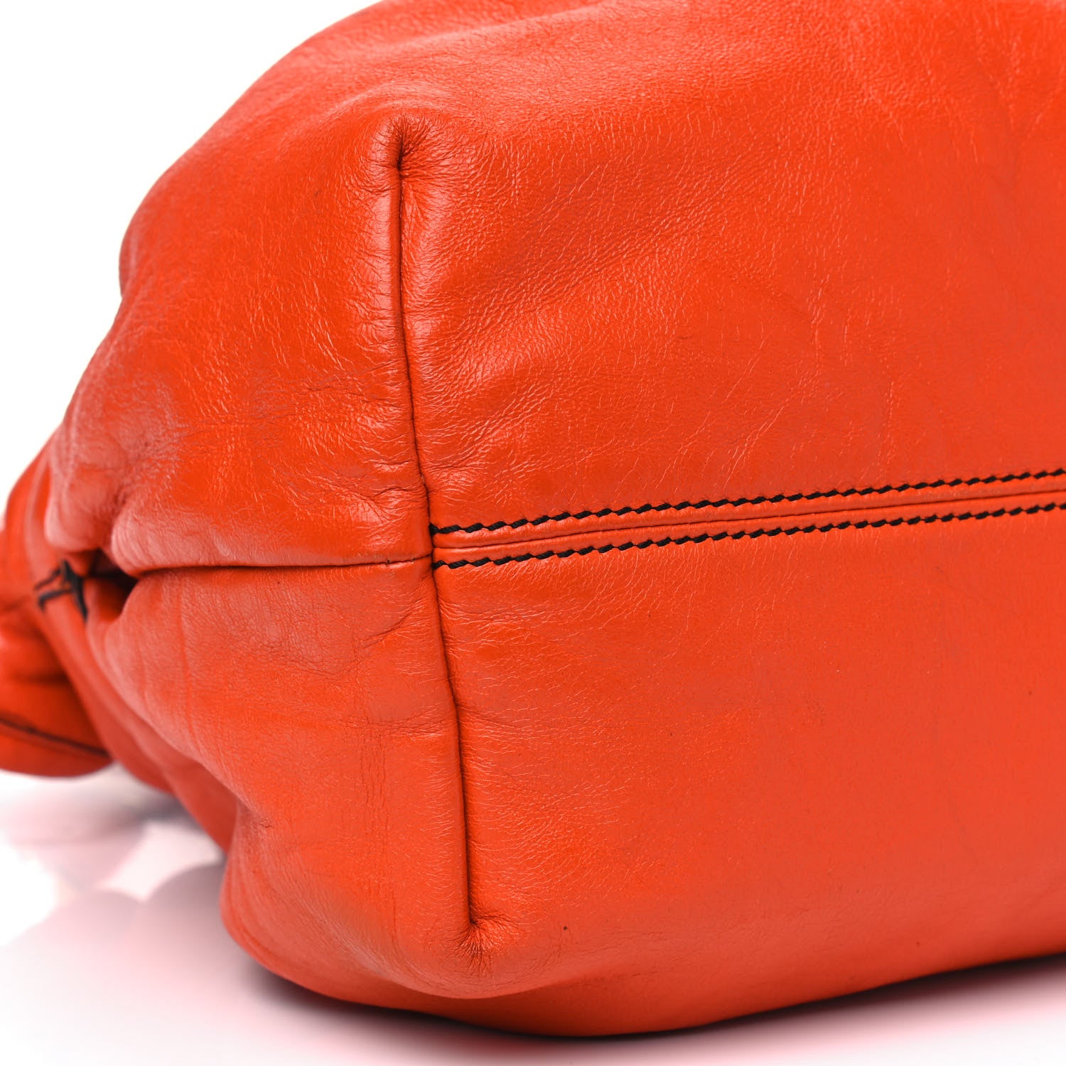 Fendi Calfskin Large Chef Shopper Tote Orange 5 of 12