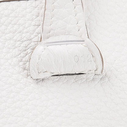 Hermes Taurillon Clemence Amazone Evelyne TPM White 7 of 8