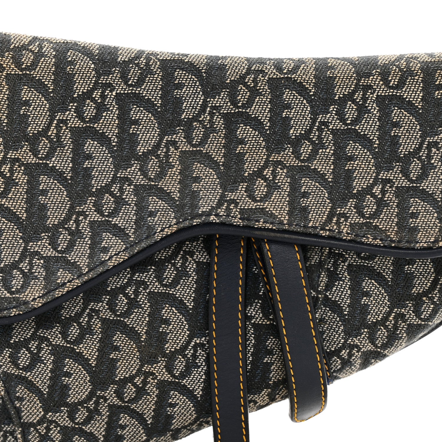Christian Dior Monogram Saddle Bag Blue 8 of 13