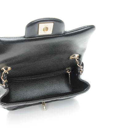 Chanel Lambskin Quilted Mini Square Flap Black 5 of 8
