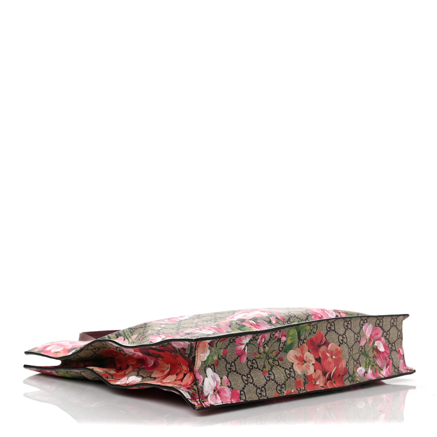 Gucci Soft GG Supreme Monogram Blooms Vertical Tote Beige Multicolor Dry Rose 4 of 11