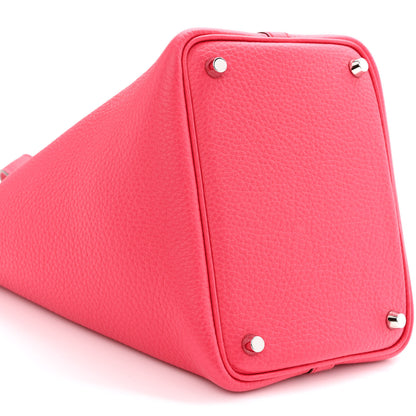 Hermes Taurillon Clemence Picotin Lock 18 PM Rose Extreme 9 of 11