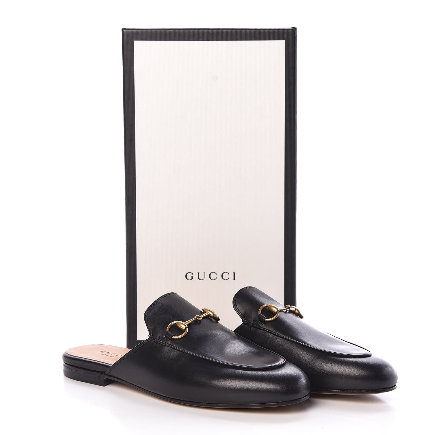 Gucci Calfskin Womens Princetown Slippers 38.5 Black 8 of 8