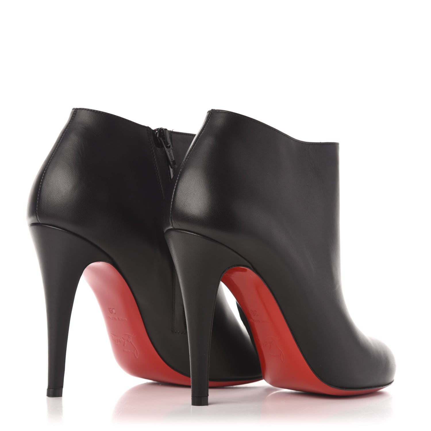 Christian Louboutin Calfskin Bellissima 100 Ankle Boots 39 Black 4 of 7