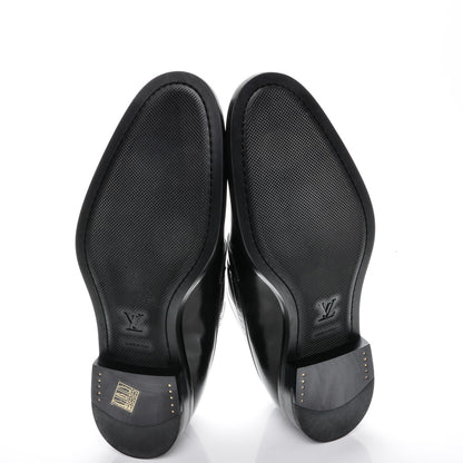 Louis Vuitton Calfskin Mens State Derby 9 Black 6 of 8