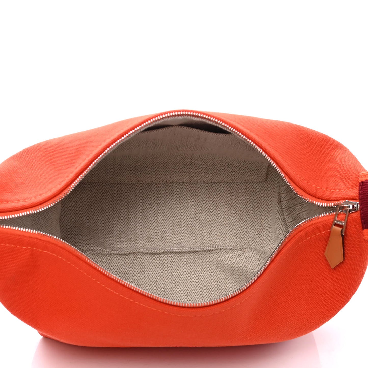 Canvas Small Bride-A-Brac Pouch Orange Burgundy
