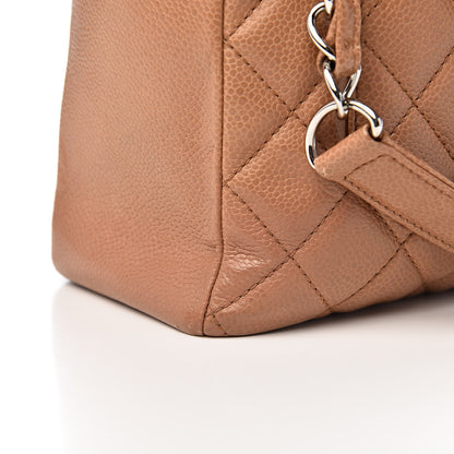 Chanel Caviar Quilted Petit Shopping Tote PST Dark Beige 18 of 19