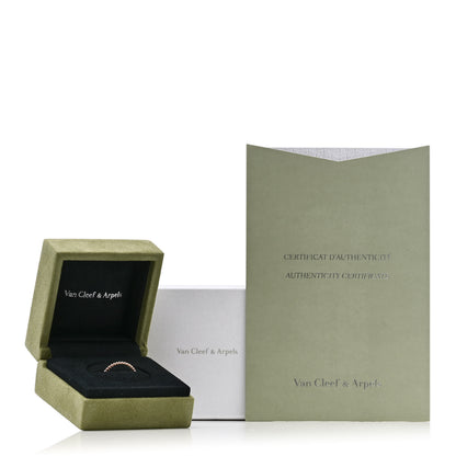 Van Cleef & Arpels 18K Rose Gold Small Perlee Ring 58 8.25 5 of 5