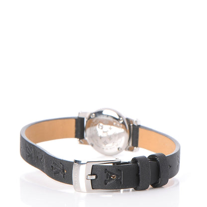 Louis Vuitton Stainless Steel Douceur Diamond 18mm Tambour Bijou Quartz Watch Grey 4 of 8