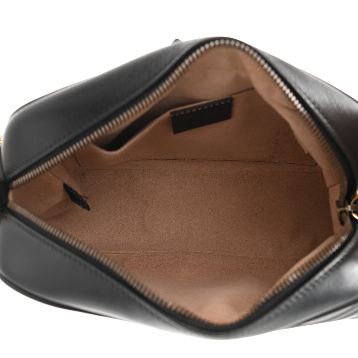 Calfskin Matelasse Small GG Marmont Chain Shoulder Bag Black