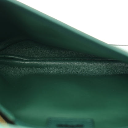 Gucci Roxy Calfskin Blondie Chain Shoulder Flap Bag Emerald 5 of 12