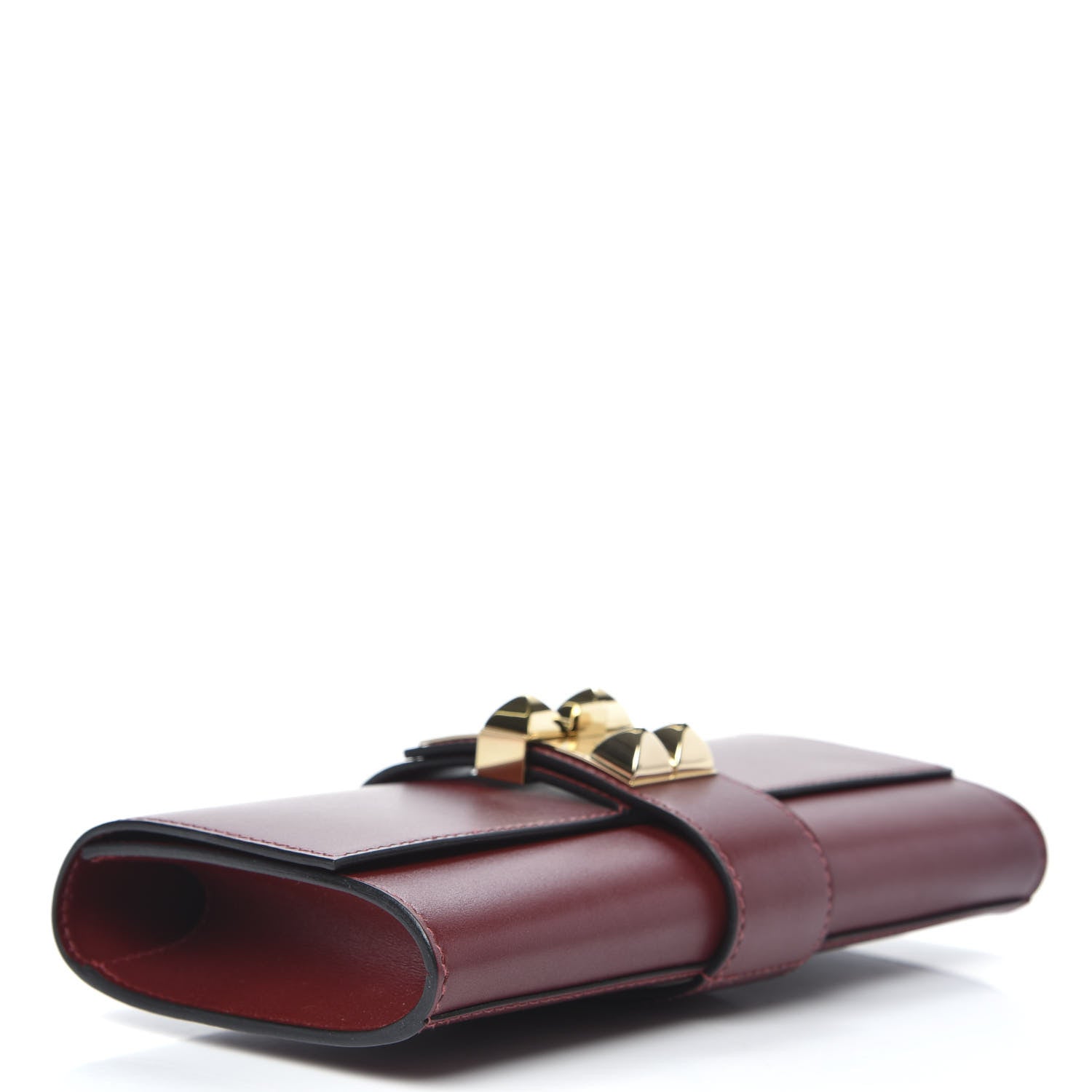 Hermes Tadelakt Medor 23 Clutch Rouge H 4 of 9