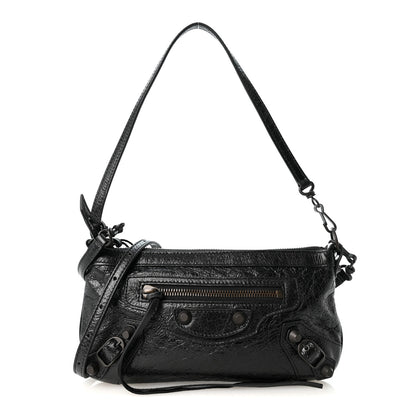 Balenciaga Agneau Arena Classic Hardware Le City Pouch On Strap Black 1 of 10
