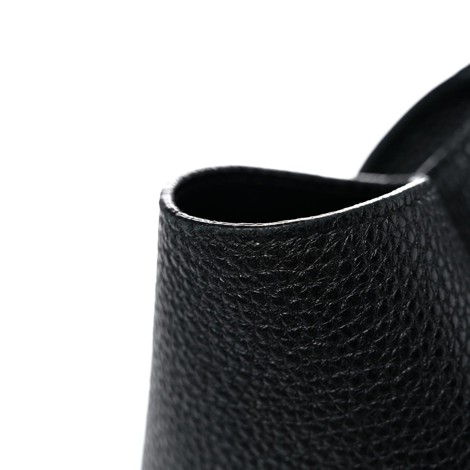 Salvatore Ferragamo Hammered Calfskin Double Handle Medium Amy Tote Black 14 of 14