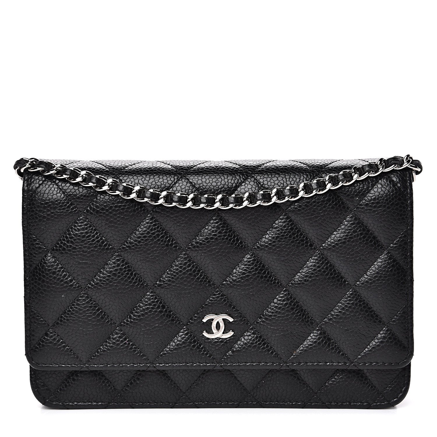 Chanel Caviar Quilted Wallet On Chain WOC Black 1 of 11