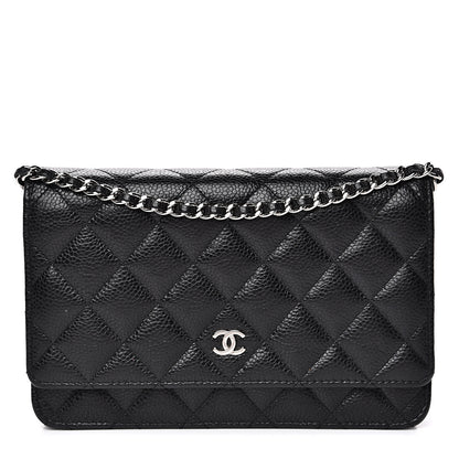 Chanel Caviar Quilted Wallet On Chain WOC Black 1 of 11
