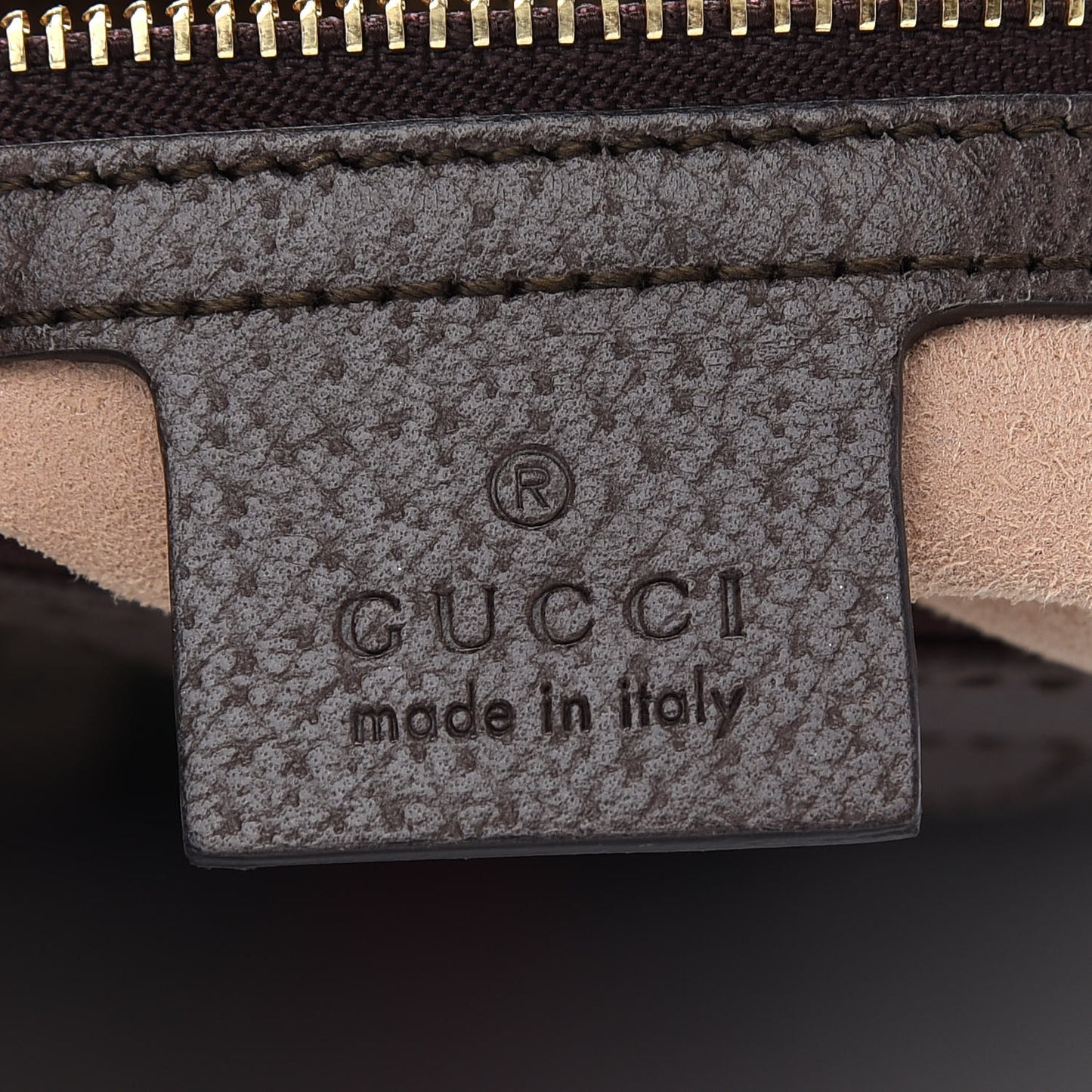GG Supreme Monogram Web Medium Ophidia Tote Bag Brown