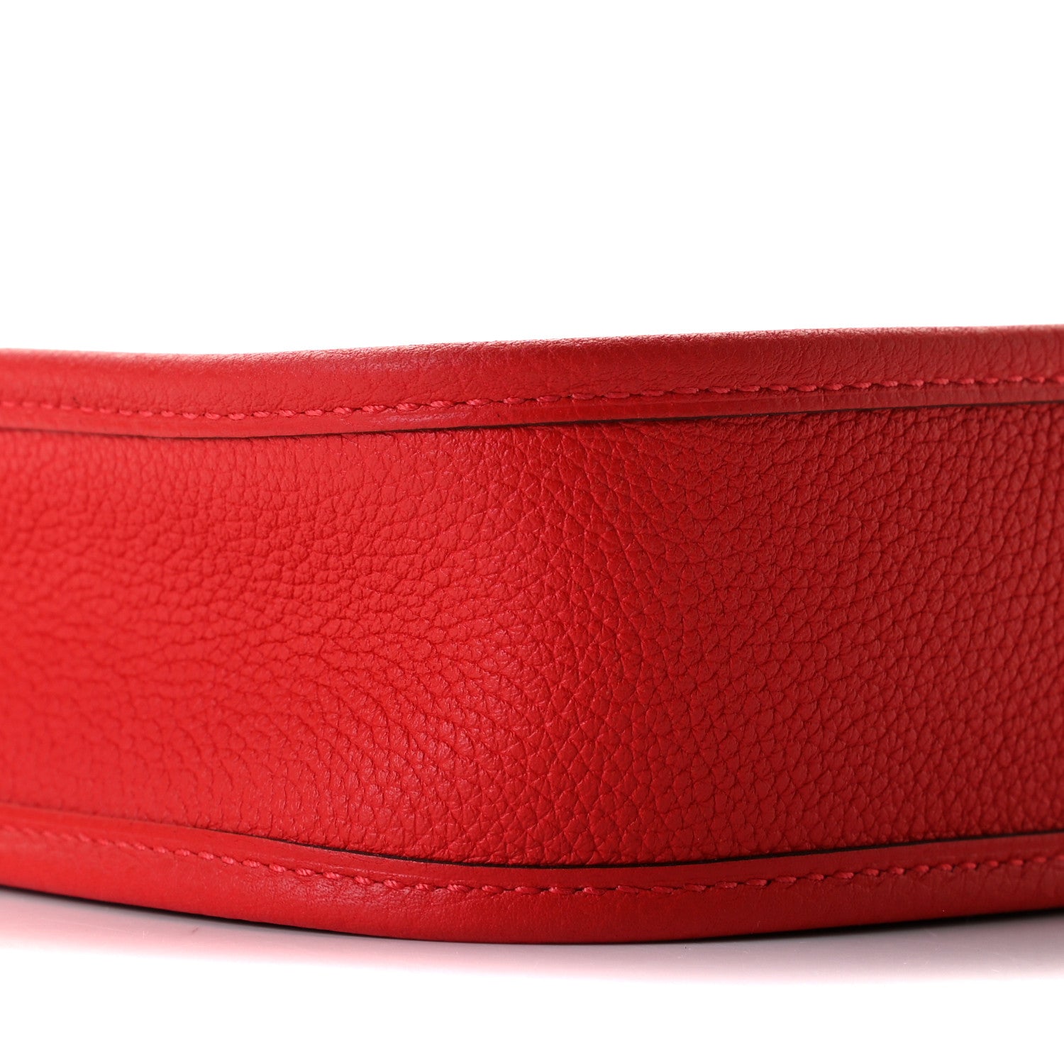 Hermes Taurillon Clemence Evelyne TPM Rouge De Coeur Bleu Du Nord 6 of 8