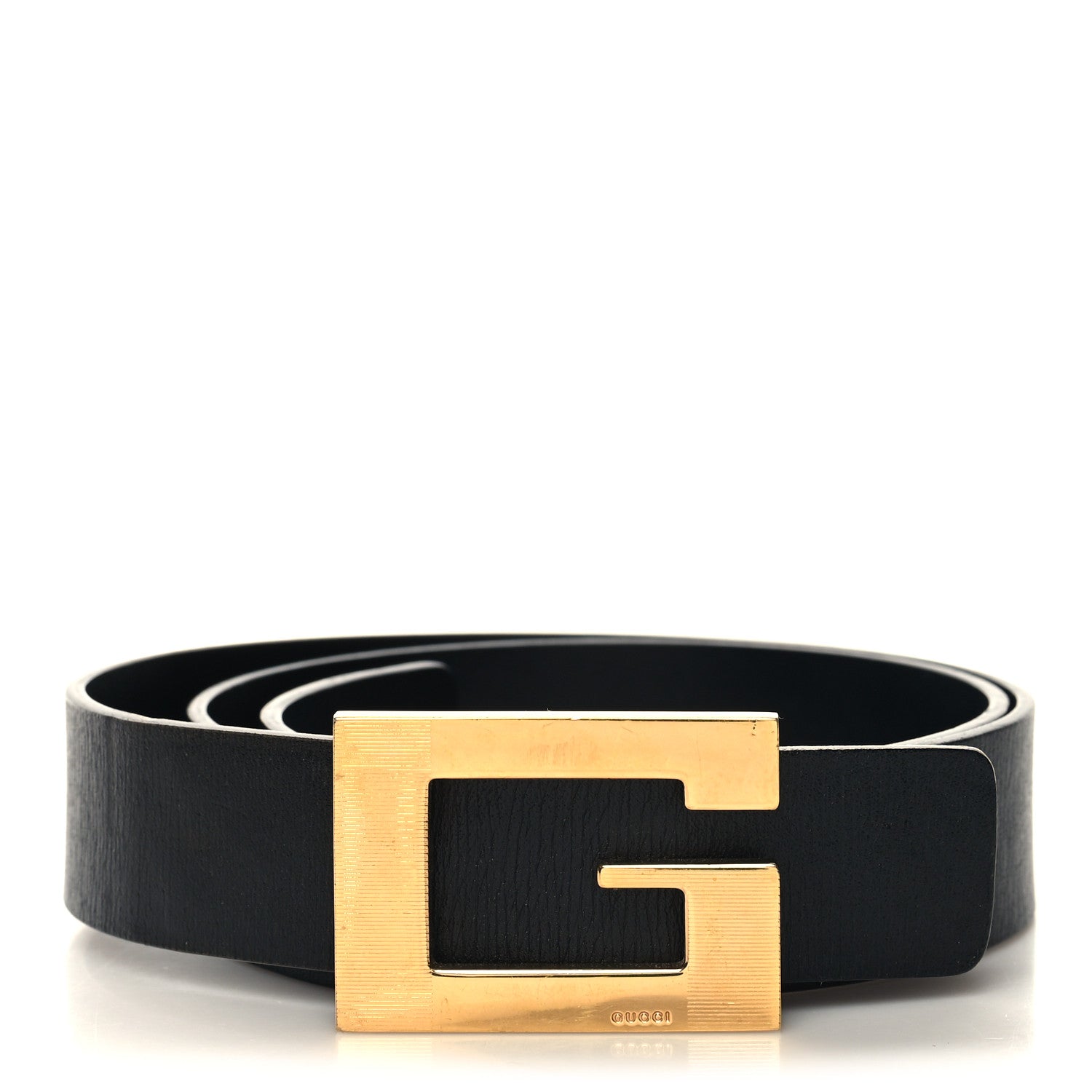 Gucci Calfskin Square G Belt 75 30 Black 1 of 5