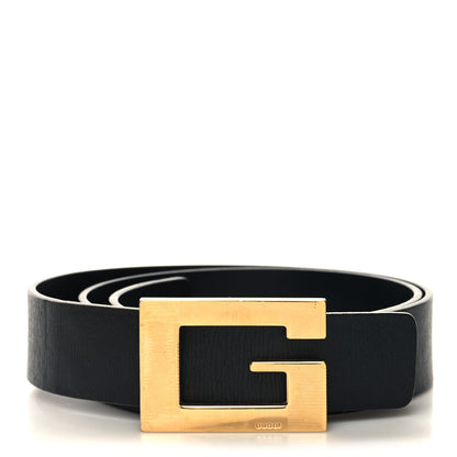 Gucci Calfskin Square G Belt 75 30 Black 1 of 5