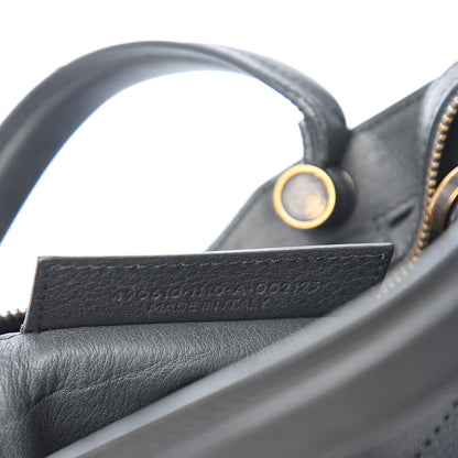 Balenciaga Veau Soyeux Perforated Blackout Hardware Mini City Gris Fossile 6 of 11