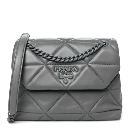 Prada Nappa Triangle Stitched Small Spectrum Bag Marmo 1 of 9