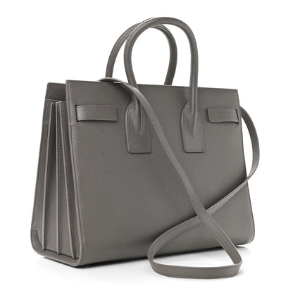 Saint Laurent Grained Calfskin Small Sac De Jour Grey 3 of 12