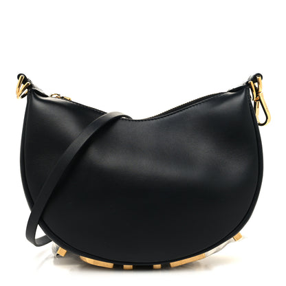 Fendi Vitello Grace Matte Mini Fendigraphy Hobo Bag Black 1 of 10