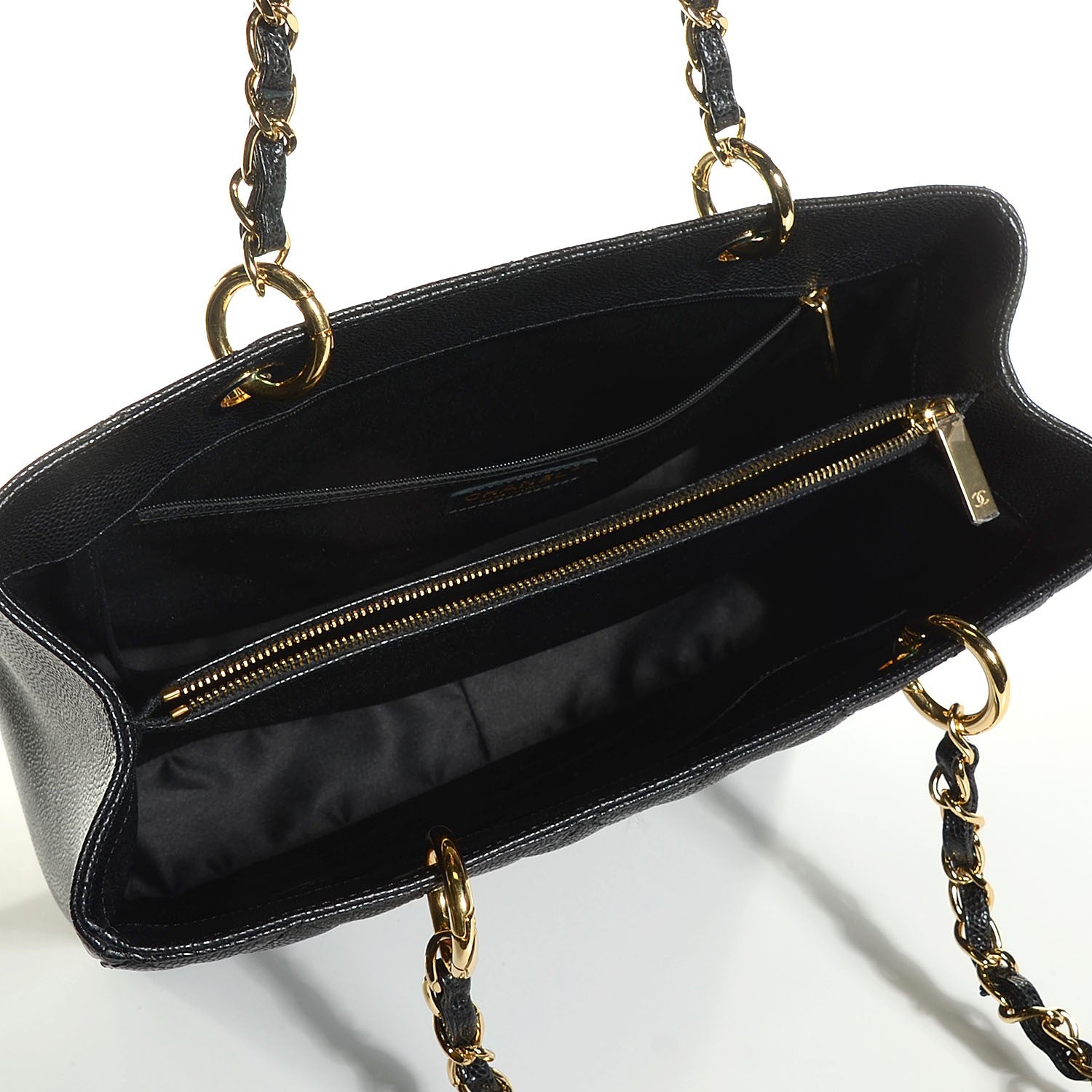 Chanel Caviar Quilted Grand Shopping Tote GST Black 6 of 7