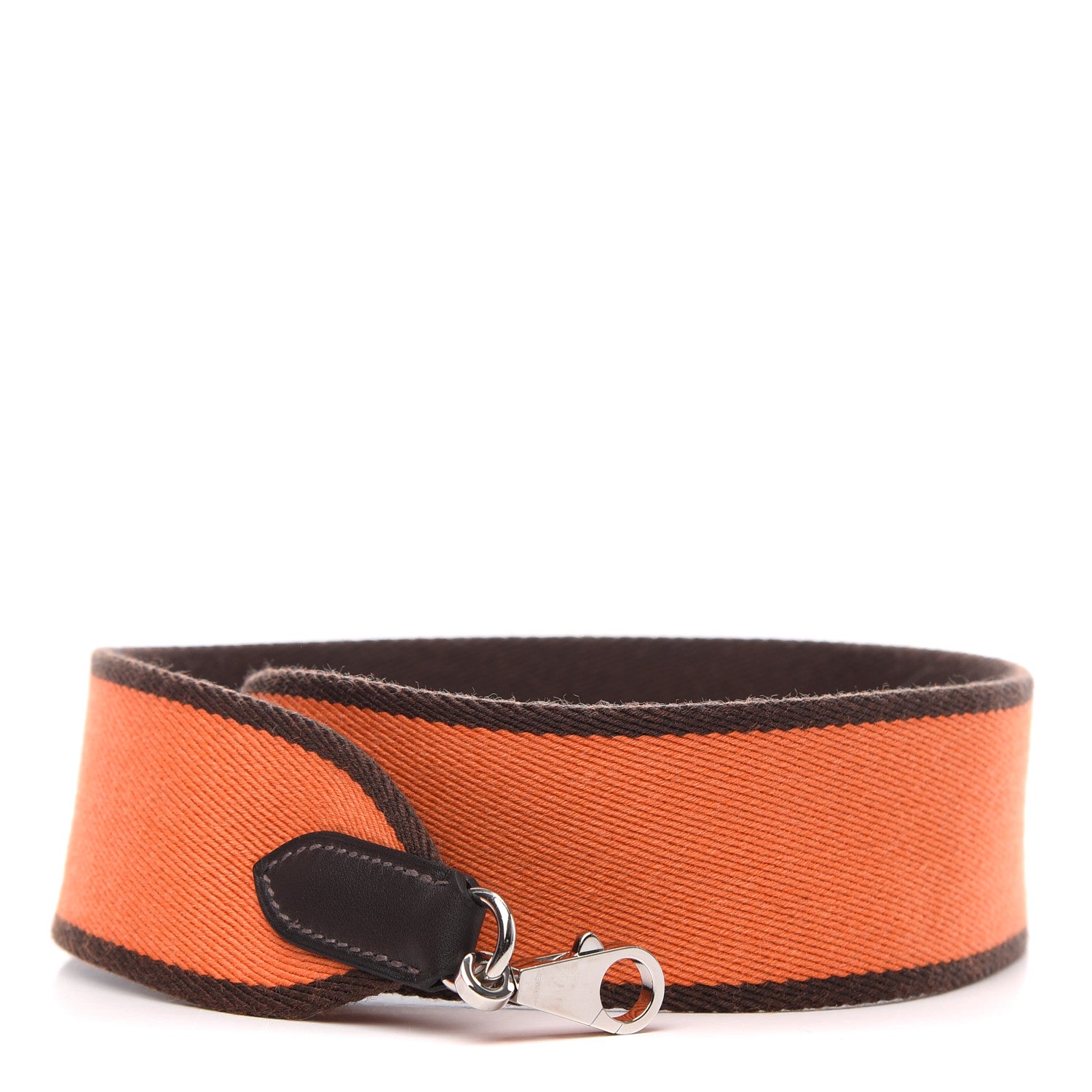 Hermes Toile Swift 50mm Shoulder Strap Orange Ebene 1 of 5