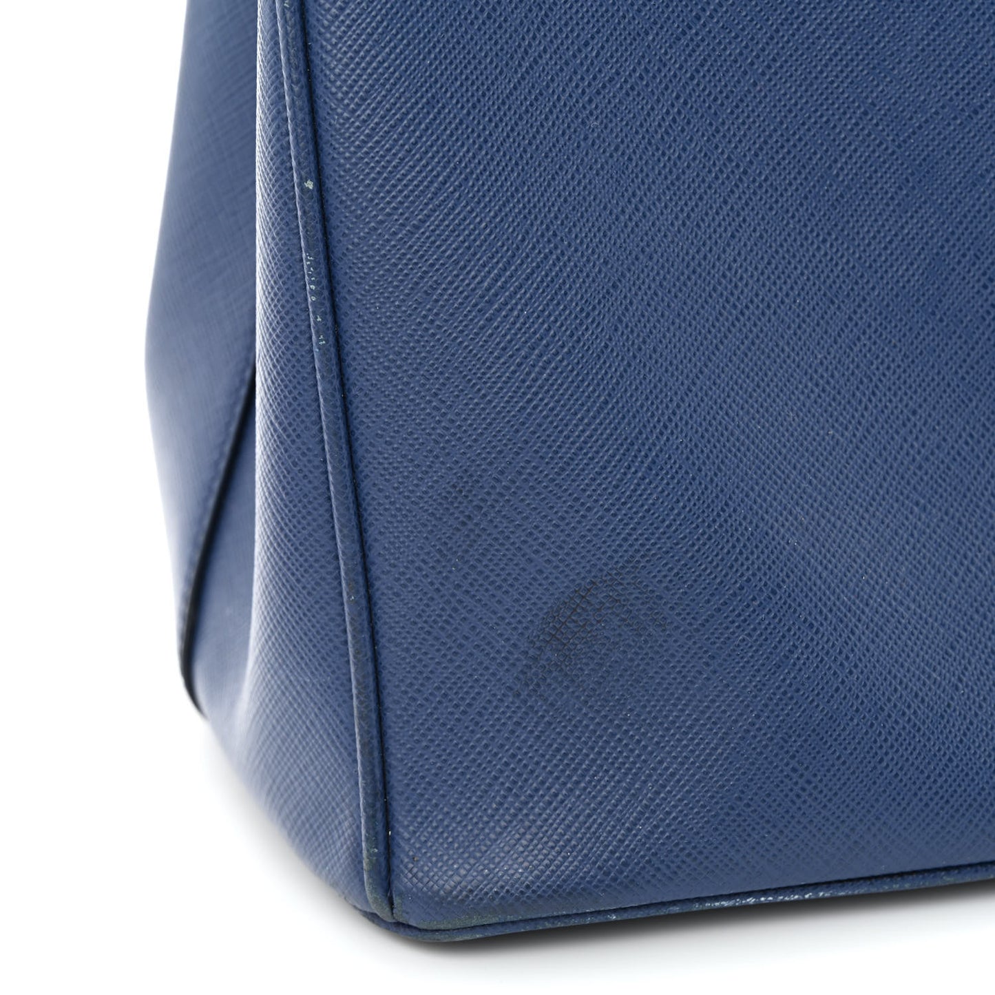 Saffiano Lux Medium Double Zip Tote Bluette